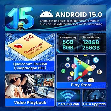 wp ios: Carlinkit Tbox Ultra 2 🚀 Əsas Xüsusiyyətlər 🔹 Yüksək performanslı — 2