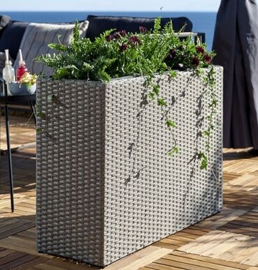 Baštenska dekoracija: Pletena Bastenska Zardinjera NOVO za Terasu i Bastu AKCIJA Cene nisu — 2