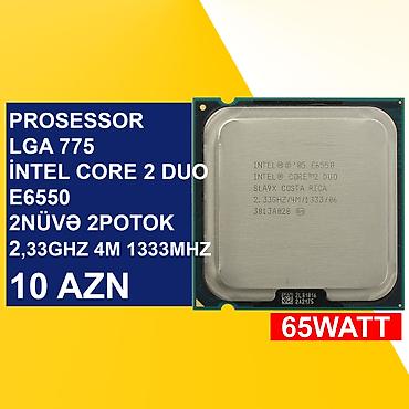Prosessorlar: Kompüter üçün Prosessorlar ⭐LGA 775 İntel Core 2 Duo E6550 2,33Ghz 4M — 3
