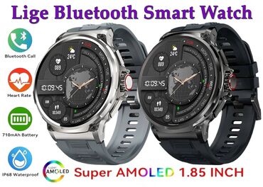 muški prsluci za odela: V69 Bluetooth Smart Watch - Bluetooth Pozivi Boja satova: Crna i Siva