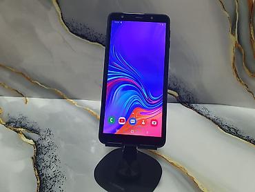 Samsung Galaxy A7 2018, Б/у, 64 ГБ, цвет - Синий, 2 SIM