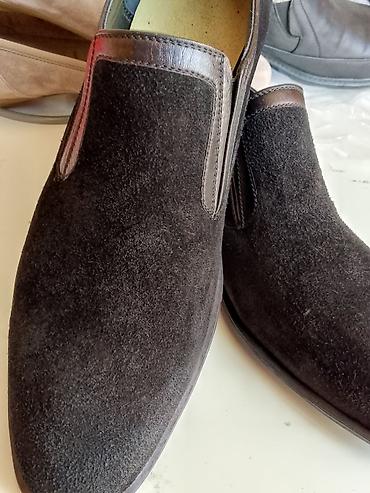 Ayaqqabılar: Kişi loafer ayaqqabısı - Material: üst hissə yumşaq süet, ağız və yan — 1