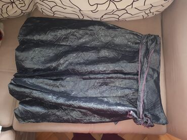 теплые юбки в клетку: M (EU 38), цвет - Серый