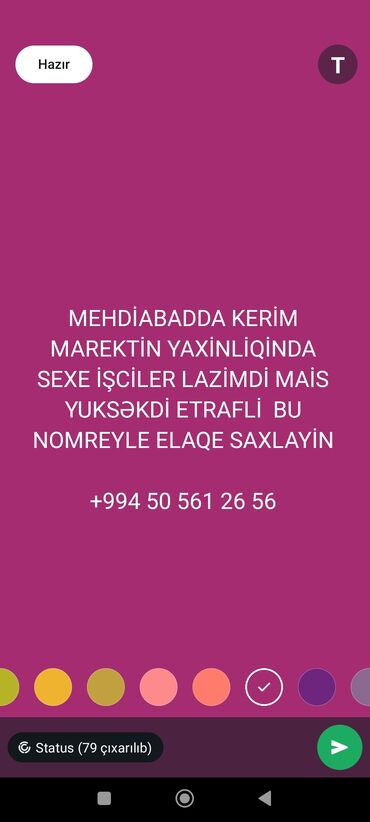 Tibb, əczaçılıq: Mehdiyabadda Kərim Marketin yaxınlığında yüksək maaşla işçilər tələb
