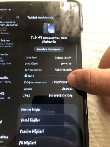 телефон fly ff2801 мануал: Samsung Galaxy Tab A9 planşet - Model: SM-X115 (Galaxy Tab A9) - SIM