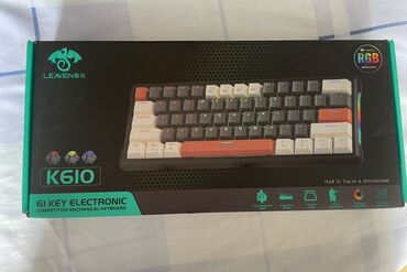 Klaviaturalar: Tecili satilir işlenmeyib. Leaven K610 markalı, 61 klavişli, RGB