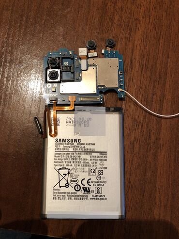 telefon lənkəran: Samsung Galaxy A12, 64 GB, rəng - Qara, Barmaq izi, İki sim kartlı