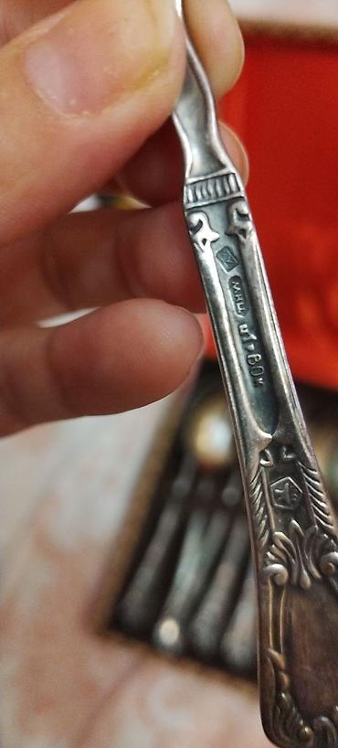 qaşığ: Kolleksiya üçün çay qaşıqları dəsti - 12 ədəd metal çay qaşığı - — 2