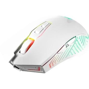 Kompjuterski miševi: Bežični RGB gejming miš – beli - Ergonomski dizajn sa profilisanim — 2