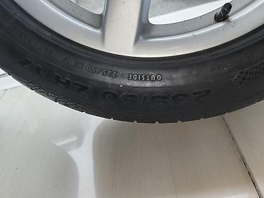 porsche disk: Məhsul: Porsche loqolu yüngül lehimli disk + Continental şin komplekti — 6