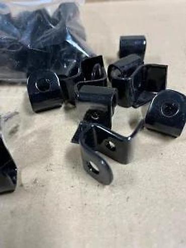Ostali nameštaj: Metalni nosači za police – U obliku „U“, crni - Materijal: metal — 9