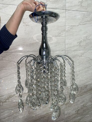 himalay duzu lampası: Çılçıraq, 1 lampa, Şüşə