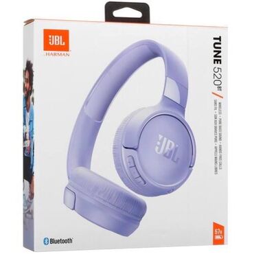 беспроводная (bluetooth) гарнитура dacom: Беспроводные накладные наушники JBL Tune 520BT сиреневого цвета