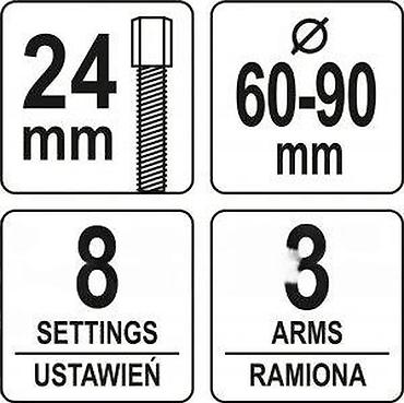 Tools for Cars: YATO univerzalni izvlačivač ležajeva – 3 kraka Profesionalni alat za — 7
