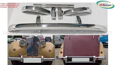 Automobili: Triumph Renown saloon bumper new (1946–1954) A set bumper of a front
