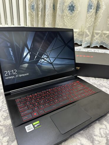 телефон бу каракол: Ноутбук, MSI, 16 ГБ ОЗУ, Intel Core i5, 15.6 ", Б/у, память SSD