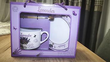 mis caydan: Çay dəsti, rəng - Bənövşəyi, Keramika, 1 nəfərlik — 1