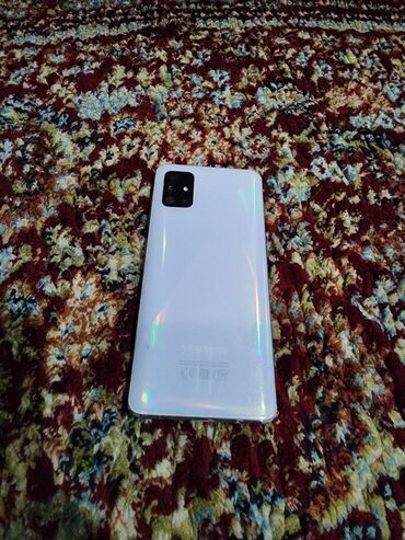 самсунг 8 с: Samsung Galaxy A51, Колдонулган, 128 ГБ, түсү - Ак, 2 SIM