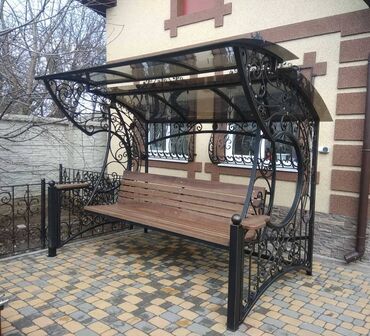 Сварка: Ковка, ворота, лестница, перила, тапчан, качели, навес — 26