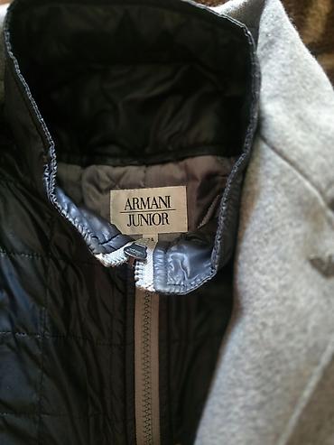 Детская одежда и обувь: Armani Junior oğlan üçün palto.Real alicilar burda — 1