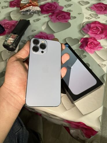 mini lazer aparatı qiymeti: IPhone 13 Pro Max, 256 GB, Blue Titanium, Zəmanət, Simsiz şarj, Face ID