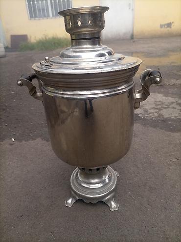 Техника для кухни: Klassik kömür/sobada yanan samovar - Material: cilalı metal — 4