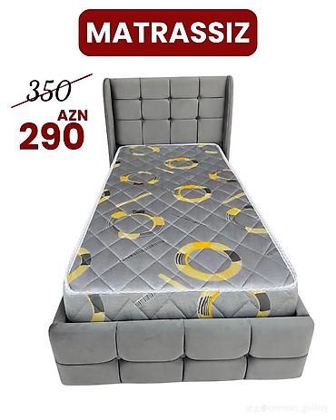 madeyra matras: Tək nəfərlik yumşaq başlıq və çarpayı bazası - Model: tək çarpayı — 2