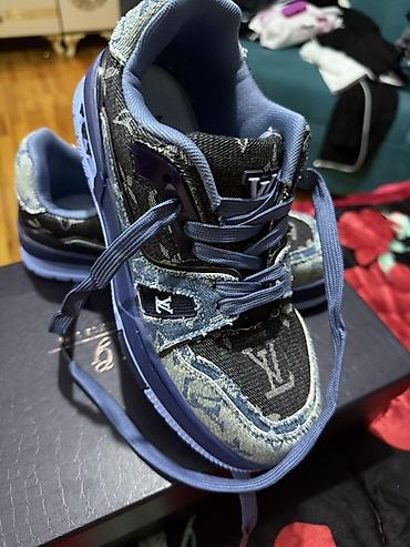 louis: Louis Vuitton Trainer Denim krossovkalar - Model: LV Trainer - — 4