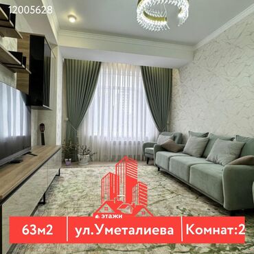 офис в бизнес центре: 2 комнаты, 63 м², Элитка, 2 этаж, Дизайнерский ремонт