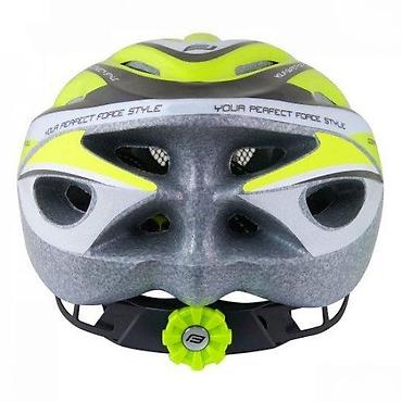 Oprema za bicikliste: KACIGA HAL FLUO L/XL | KACIGA FORCE HAL, fluo-crna, L/XL 19 rupa — 3
