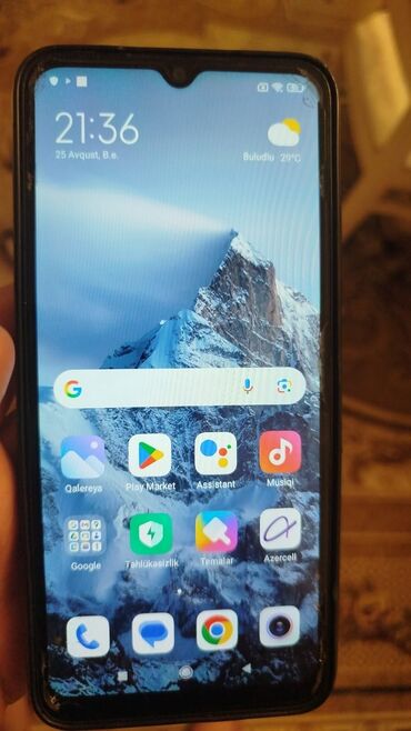 gence telfon: Redmi 10A, 128 GB, rəng - Qara, Barmaq izi