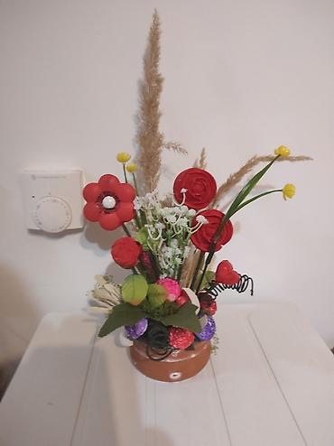 Ostali kućni dekor: Ručne dekorativne aranžmane u saksiji - Unikatne kompozicije od — 9