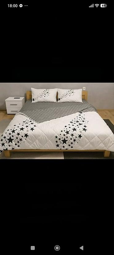 Ćebad i pokrivači: ✔ Bračni set • Čaršaf: 220×230 cm • Jorganska navlaka (step-deka) — 10