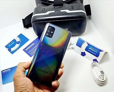 Samsung: Samsung Galaxy A51, Б/у, 128 ГБ, цвет - Черный, 2 SIM — 4