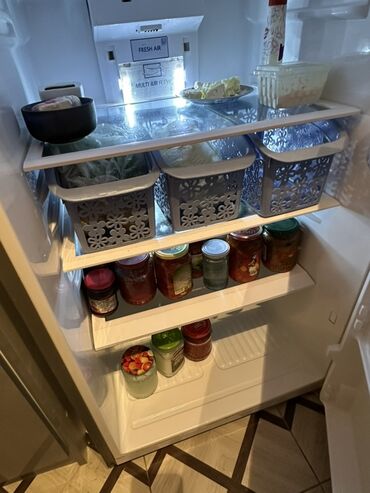 Soyuducular: İşlənmiş 2 qapılı LG Soyuducu Satılır, rəng - Gümüşü, Dispenserli — 7