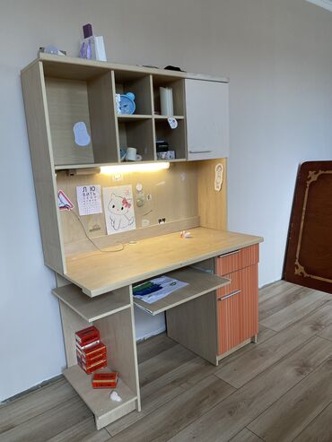 компютерный стол бу: Комплект парты и стула, Б/у, Самовывоз, Платная доставка
