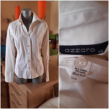 Azzaro ženska košulja – bela, klasičnog kroja sa dugim rukavima i