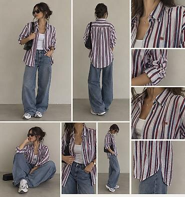 ust geyimləri: Köynək, Burberry, M, rəng - Ağ — 1
