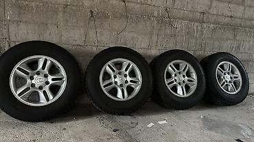 r16 lexus: Комплект из 4 колес Lexus: оригинальные литые диски + зимние шины. - — 3