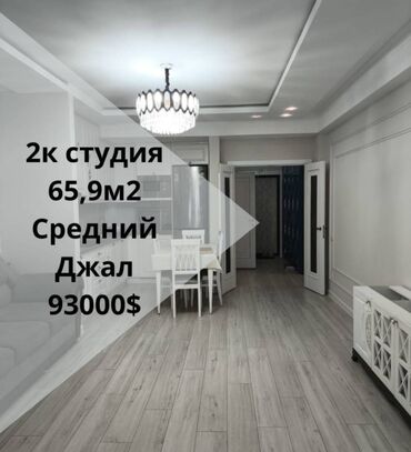 Продажа квартир: 2 комнаты, 65 м², Элитка, 6 этаж, Евроремонт