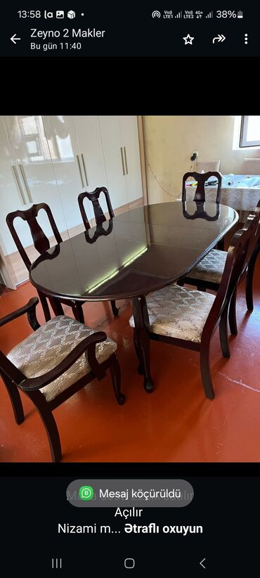 Sifarişlə oturacaqlar: Masa desti 220₼ satılır
Açılır 
Nizami m

9999 Zeyno♥️