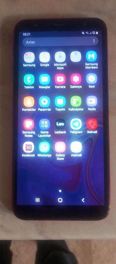 samsung j5 plus: Samsung Galaxy J6 Plus, 32 GB, rəng - Qırmızı, Barmaq izi, İki sim kartlı, Sensor — 1