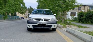 renault duster: Ağ rəngli Renault Logan sedanı. Avtomobilin salonu qara rəngdədir