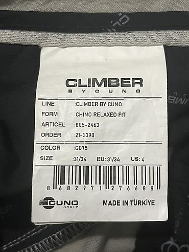 Шымдар: Мужские лён брюки-чино Climber by Cuno - Модель: Chino Relaxed Fit — 4