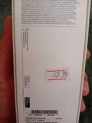 staınless steel saat: Samsung Galaxy Watch5 (SM-R910) – 44 mm, qrafit rəng Xüsusiyyətlər: - — 3