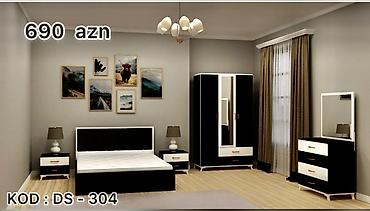 Yataq otağı mebel dəsti – KOD: DS-304 Komplektə daxildir: - Çarpayı
