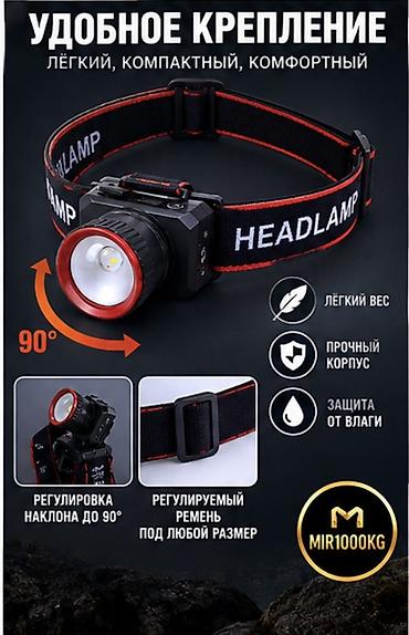 нужна: 🔦 НАЛОБНЫЙ ФОНАРЬ ZOOM SENSING — МОЩНЫЙ АККУМУЛЯТОРНЫЙ Мощный — 5