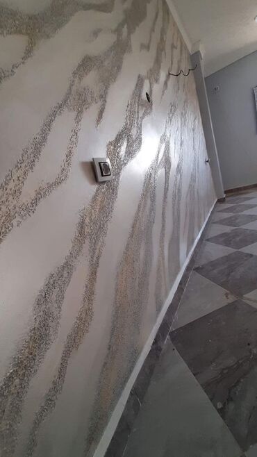 Maye divar kağızları: Dekorativ divar örtüyü – “Günəş şüası” effektli venesian/metallic — 8