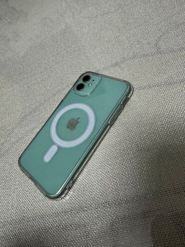 аккумуляторы б у: IPhone 11, 64 ГБ, Зеленый, Чехол