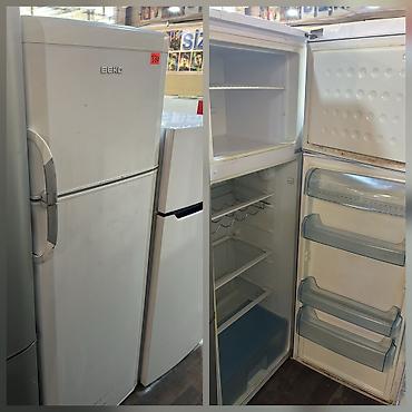 televizor 140: Beko iki qapılı soyuducu - Üst hissədə şaxtalı dondurucu bölmə, metal — 1